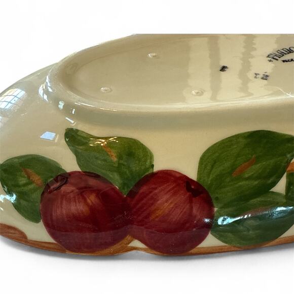 Franciscan Apple Relish Dish USA Backstamp 10.5" Vintage Oval Serving Tray - Picture 7 of 8